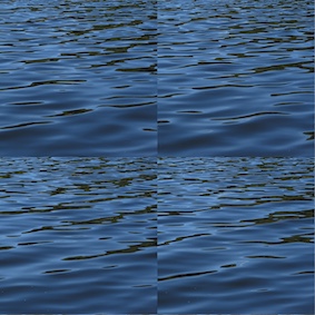 sculpture pierres et eau en cascade