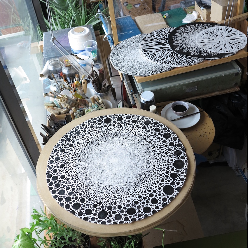 hoologrammes – hoo - Encre de Chine sur papier cuv